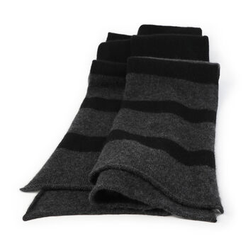 Pure Cashmere Striped Scarf, 3 of 9