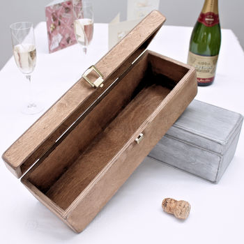 Personalised Wooden Happy Birthday Wine Box, 5 of 6