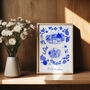 Scenes Of Florence, Italy Blue Tile Inspired Travel Print, thumbnail 6 of 12