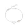 Personalised Sterling First Pearl Heart Bracelet – Christening, Birthday Or Flower Girl Gift, thumbnail 2 of 4