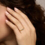 Blue Sapphire Dainty Gold Ring, thumbnail 2 of 6