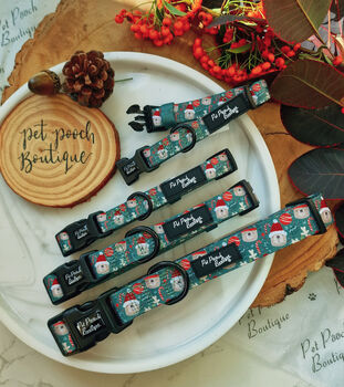 Jolly Bear Christmas Dog Collar, 4 of 8