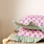 Indian Block Print Cushion, thumbnail 3 of 4