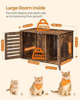 Cat Litter Box Enclosure Side Table, 3 of 10