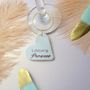 Prosecco Personalised Glass Charm, thumbnail 4 of 5