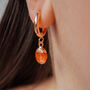 Sunstone Hoop Earrings, thumbnail 3 of 11