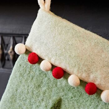 Personalised Felt Christmas Stocking, 5 of 7