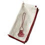 Set Of Two Spagetti Linen Embroidered Napkins, thumbnail 1 of 2