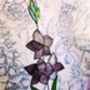 Gladiolus Flower Stem Purple, thumbnail 3 of 7