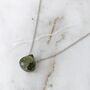 The Nugét Peridot August Birthstone Necklace, Silver, thumbnail 3 of 6