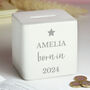 Personalised Born In Money Box, thumbnail 5 of 5