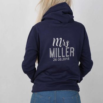Hubby And Wifey Personalised Hoodies, 2 of 2
