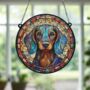 Dachshund Stained Glass Effect Suncatcher, thumbnail 6 of 6