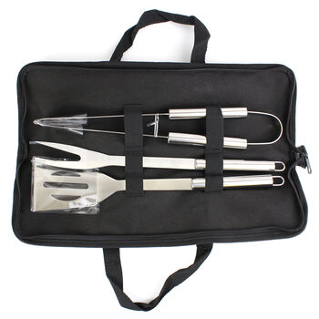 Personalised Stainless Steel Bbq Tools Kit, 7 of 9