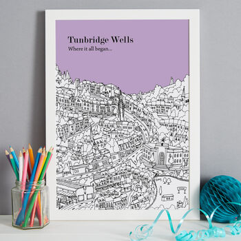 Personalised Tunbridge Wells Print, 7 of 9