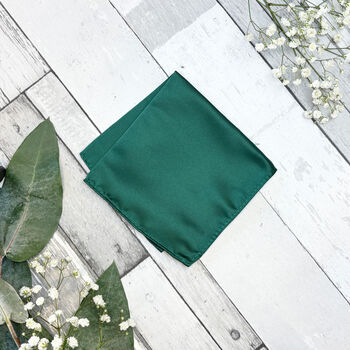 Hunter Green Wedding Tie Set, 4 of 12