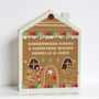 Personalised Gingerbread House Christmas Wooden Ornament, thumbnail 4 of 4
