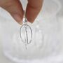 Sterling Silver Double Oval Stud Earrings, thumbnail 4 of 6