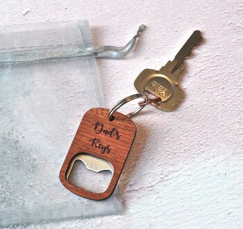 Personalised Dad's Keys Bottle Opener Keyring, 5 of 5