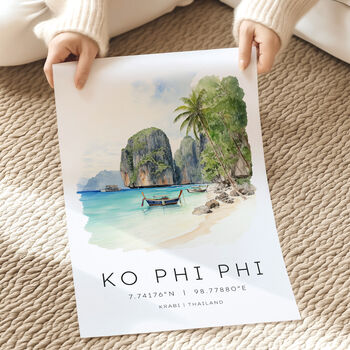 Thailand Phi Phi Island Travel Print, 3 of 7