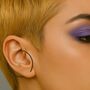 Sterling Silver Minimalist Hoop Ear Cuff Earring, thumbnail 11 of 12