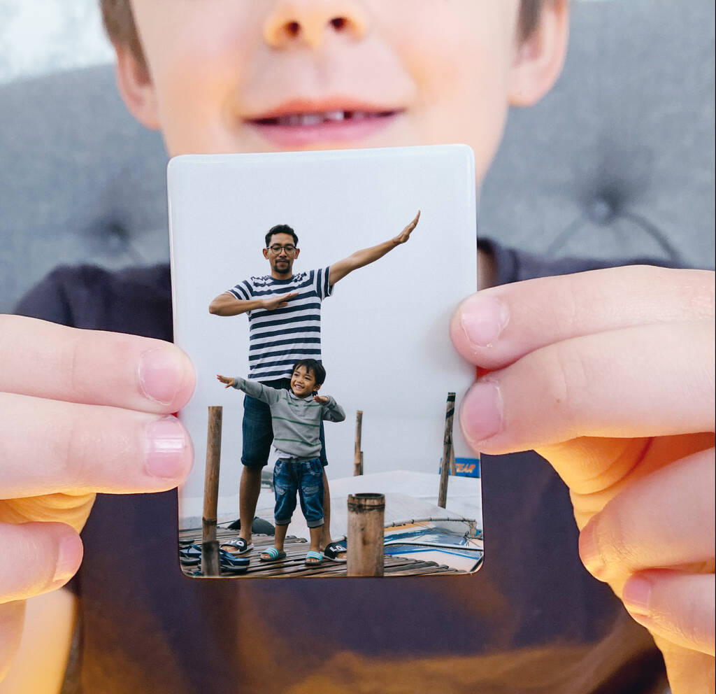Personalised Father's Day Ceramic Photo Magnet, 1 of 2