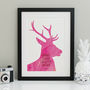 Stags Head Personalised Family Or Friends Print, thumbnail 6 of 11