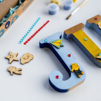 Personalised Paint Your Own Space Wooden Name, 6 of 6