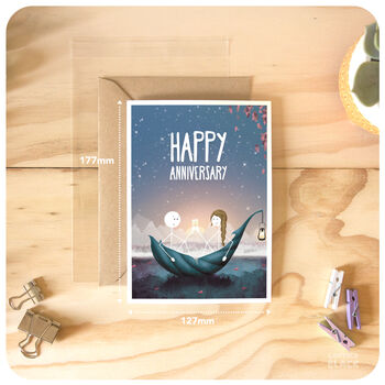 Happy Anniversary Card For Husband, Wife Or Couple, 3 of 5
