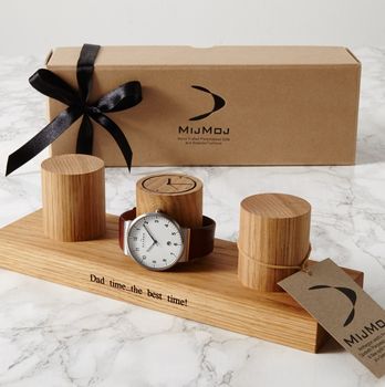 Personalised Oak Watch Stand For Three To Five Watches, 7 of 11