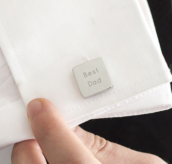 Solid Square Personalised Cufflinks, 9 of 12