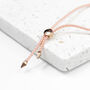 Personalised Rose Gold Plated Identity Rope Bracelet, thumbnail 4 of 6