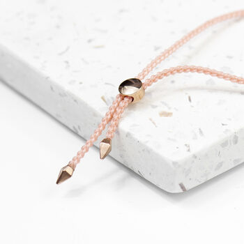 Personalised Rose Gold Plated Identity Rope Bracelet, 4 of 5