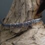 Mens Silver Bracelet With 18 Kt Gold Detail, thumbnail 4 of 8