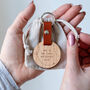 Engraved 'We'd Be Lost Without You' Wooden Keyring, thumbnail 2 of 4