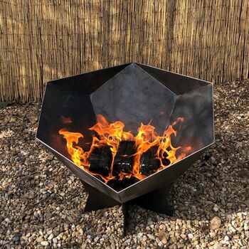 Dodi Compact Personalised Steel Firepit, 3 of 4