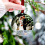 Mr And Mrs First Christmas Married Personalised Bauble, thumbnail 5 of 7