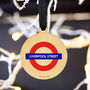 Official Tfl London Tube Stop Hanging Tree Decoration, thumbnail 3 of 6