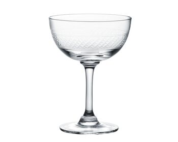 Pair Of Bands Champagne Saucers, 2 of 2