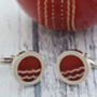 Genuine Cricket Ball Cufflinks, thumbnail 2 of 2