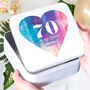 Personalised 70th Birthday Gift Tin Box, thumbnail 1 of 3