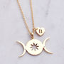 Triple Moon Goddess Necklace Collection, thumbnail 4 of 6