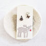 Reindeer And Christmas Tree Stud Earrings. A Snow Globe Surprise, thumbnail 2 of 2