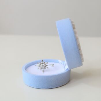 Snowflake Ring In ' Frozen' Gift Box, 8 of 11