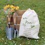 Trowel And Fork Set In Personalised Floral Gift Bag, thumbnail 3 of 3