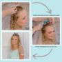 Colourful Flower Bride Headband With Detachable Veil, thumbnail 2 of 3
