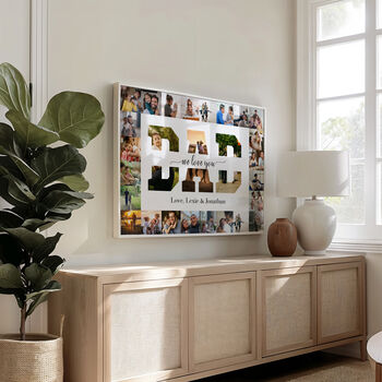 Personalised Dad Photo Collage Frame Gift, 4 of 4