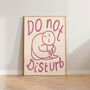 Do Not Disturb Bedroom Doodle Wall Art Print, thumbnail 6 of 12