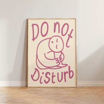 Do Not Disturb Bedroom Doodle Wall Art Print, 6 of 12