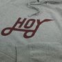 Hoy Classics Team Hoodie Grey Marl, thumbnail 3 of 3